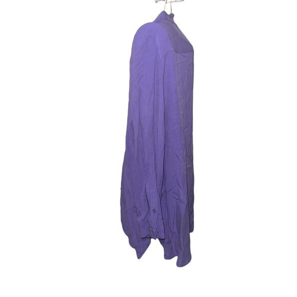 Nice Soft Surroundings Tunic Blouse  Purple/blue quarter button Womens Size PL 1 - Picture 3 of 8